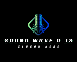 Studio Vocal Microphone logo design