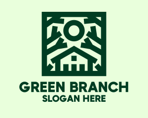 Green Nature House  logo design