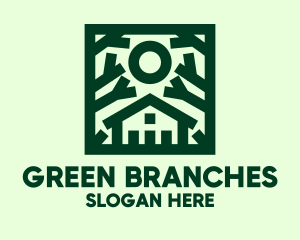 Green Nature House  logo design