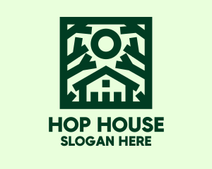 Green Nature House  logo design