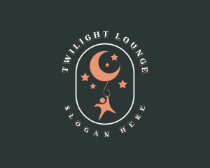 Balloon Moon Star logo design