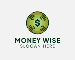 Dollar Crypto Currency Money logo design