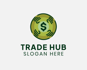 Dollar Crypto Currency Money logo design