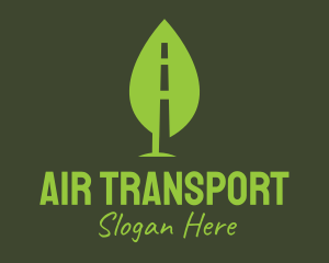 Eco Leaf Road Transport logo design