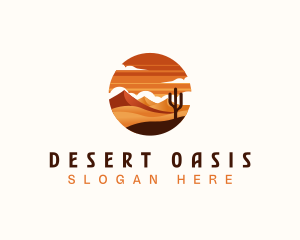 Tropical Sahara Desert logo design