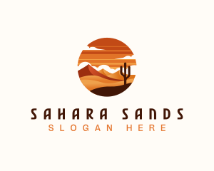 Tropical Sahara Desert logo design