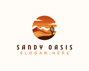 Tropical Sahara Desert logo design