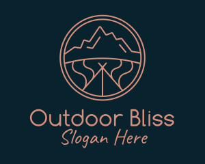 Minimalist Mountaineer Nature logo design