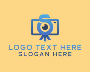 Vlog Camera Letter S logo