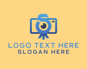 Vlog Camera Letter S Logo