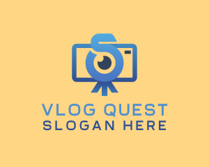 Vlog Camera Letter S logo