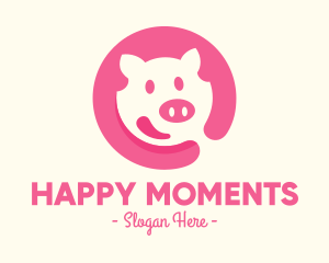 Pink Pig Pork logo design