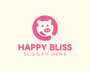 Pink Pig Pork logo design