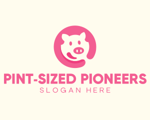 Pink Pig Pork logo design