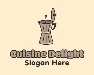 Coffee Cafe Espresso Machine logo design