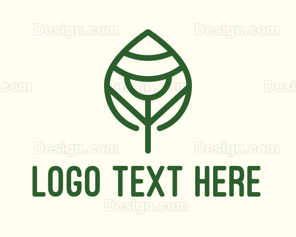 Minimalist Leaf Nature Logo