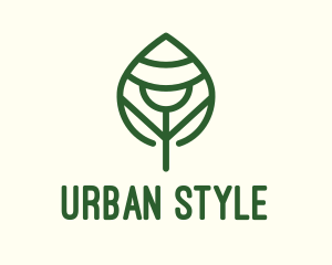 Minimalist Leaf Nature  logo