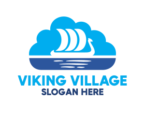 Viking Ship Cloud logo