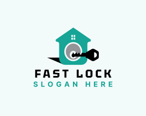 House Key Security logo design