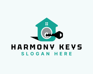 House Key Security logo design