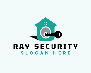 House Key Security logo design