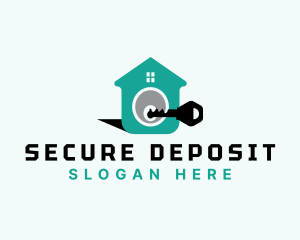 House Key Security logo design