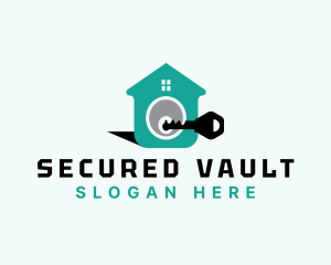 House Key Security logo design