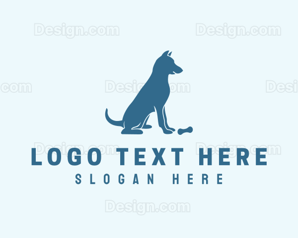 Blue Puppy Dog Logo