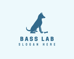 Blue Puppy Dog logo design