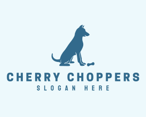 Blue Puppy Dog logo design