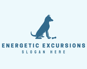 Blue Puppy Dog logo design