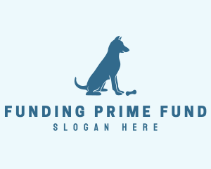 Blue Puppy Dog logo design