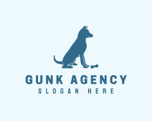 Blue Puppy Dog logo design