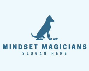 Blue Puppy Dog logo design