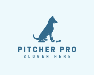 Blue Puppy Dog logo design