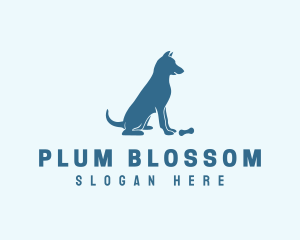 Blue Puppy Dog logo design