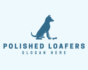 Blue Puppy Dog logo design