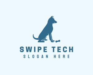 Blue Puppy Dog logo design