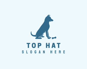 Blue Puppy Dog logo design