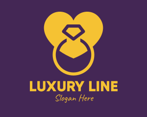 Luxurious Wedding Ring logo design