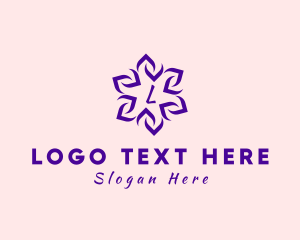 Geometric Flower Ornament logo