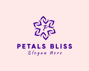 Geometric Flower Ornament logo design