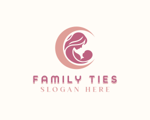 Parenting Mother Infant logo design