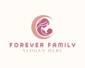 Parenting Mother Infant logo design