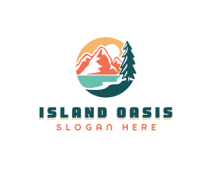 Mountain Tree Island logo design