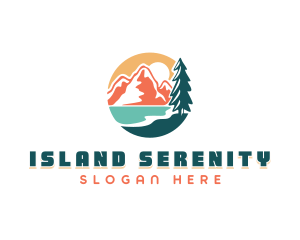 Mountain Tree Island logo design