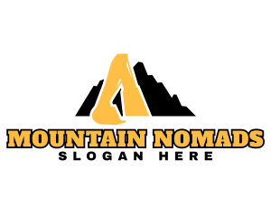 Mountain Excavation Machinery logo design