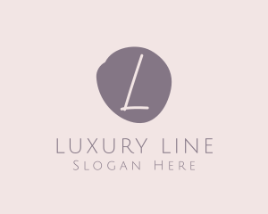 Feminine Watercolor Makeup Brand  logo design