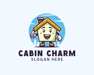 House Cartoon Cabin  logo