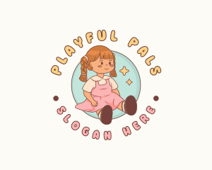 Cute Doll Toy logo design